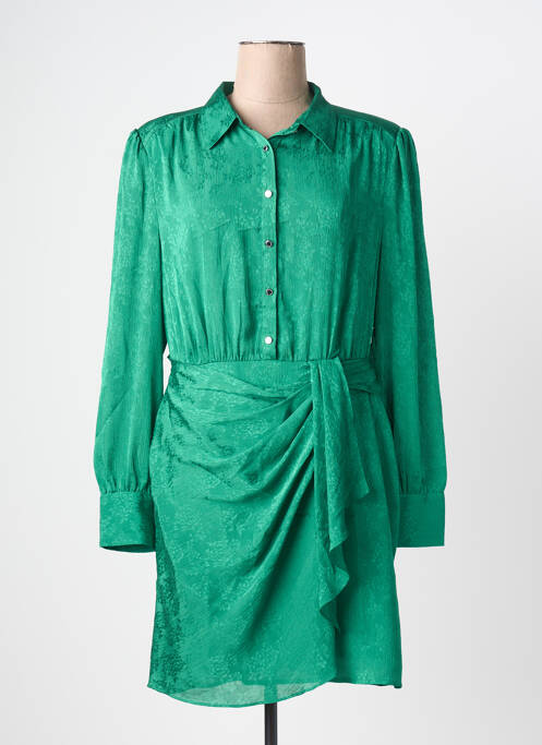 Rochie scurtă mâneci lungi mâneci lungi verde MORGAN femme
