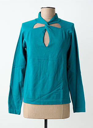 Pulover albastru Z.O.E (ZONE OF EMBROIDERED) femeie