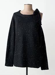 Pulover guler rotund mâneci lungi negru ZOE ZONE OF EMBROIDERED femeie