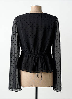 Top croială cambrată mâneci lungi negru GUESS femeie