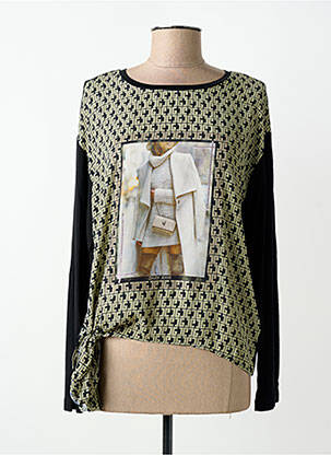 Tricou mâneci lungi mâneci lungi negru GAUDI femeie
