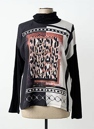 Tricou mâneci lungi mâneci lungi negru GAUDI femeie