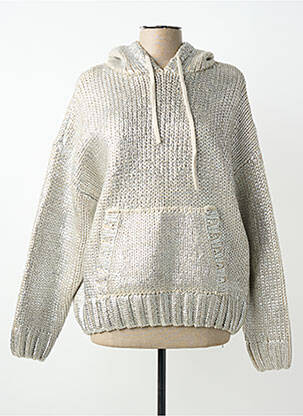 Hanorac cu glugă argintiu K-DESIGN femeie