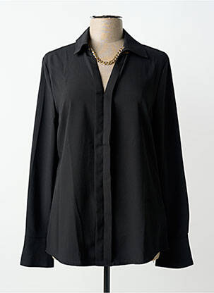 Cămașă țesătură crep mâneci lungi negru GAUDI femeie