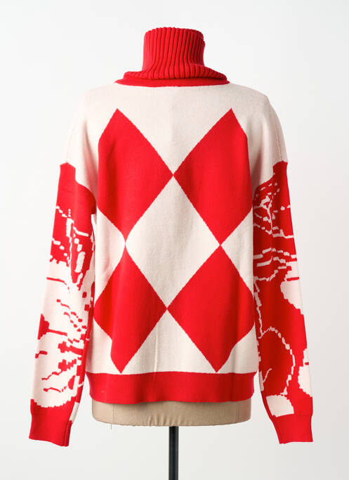 Pulover cu guler înalt roșu Z.O.E (ZONE OF EMBROIDERED) femeie