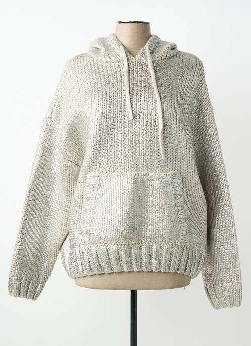 Hanorac cu glugă argintiu K-DESIGN femeie