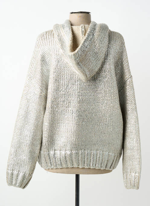 Hanorac cu glugă argintiu K-DESIGN femeie