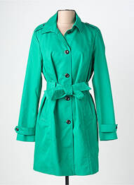 Trench finisaj interior dublat fără glugă verde STREET ONE femme