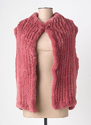 Jachete casual guler rotund roz K-DESIGN femeie