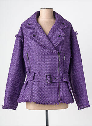 Jachete casual finisaj interior dublat violet GOA GOA femeie