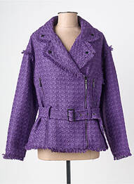 Jachete casual finisaj interior dublat violet GOA GOA femme