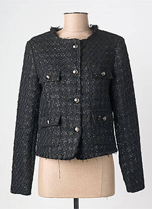 Jachete casual guler rotund negru GEISHA femeie