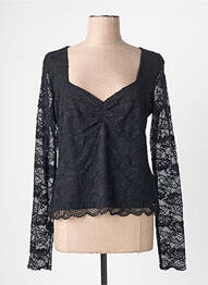 Top elasticitate mâneci lungi negru GUESS femme