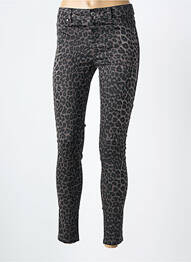 Pantalon slim conic mărime normală gri MORGAN femeie