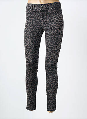 Pantalon slim elasticitate mărime normală gri MORGAN femme