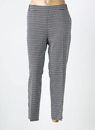 Pantalon drept buzunare negru MORGAN femme