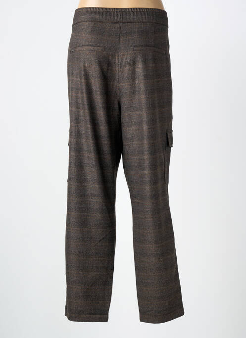 Pantalon drept țesătură poplin mărime normală maro STREET ONE femme