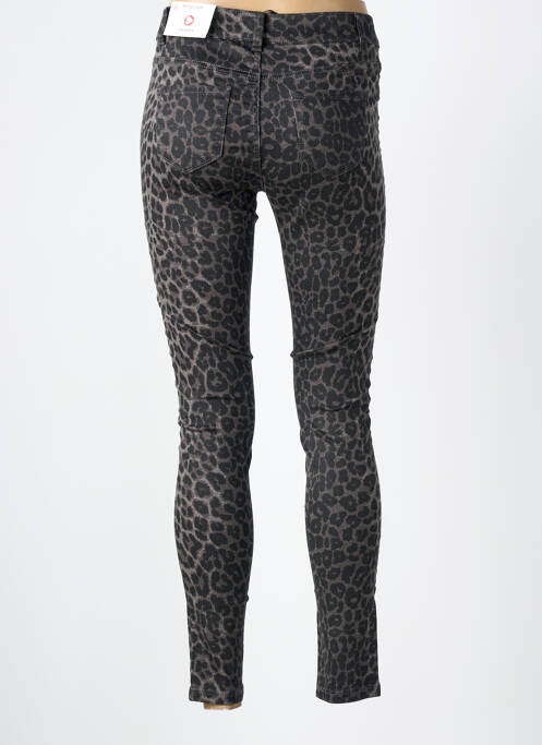 Pantalon slim elasticitate mărime normală gri MORGAN femme