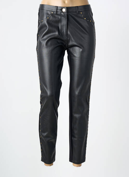 Pantalon 7/8 elasticitate mărime normală negru GAUDI femme