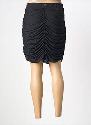 Fustă scurtă talie elastică negru GUESS femeie
