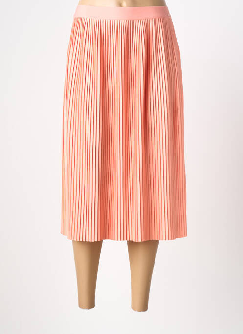 Fustă midi portocaliu QS femeie