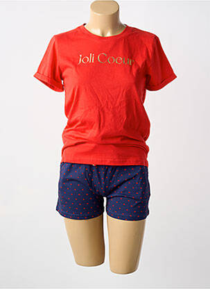 Pijama roșu ARTHUR femeie