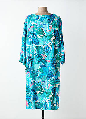 Rochie de plajă mâneci 3/4 albastru ANITA femeie