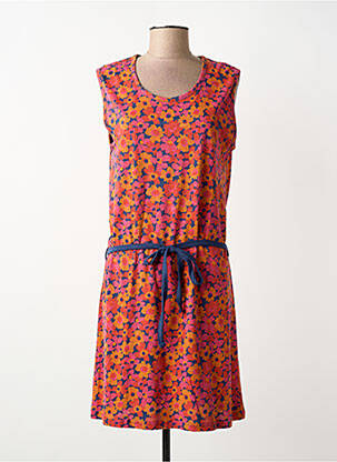 Rochie midi imprimeu floral fără mâneci portocalie CHRISTIAN CANE femeie