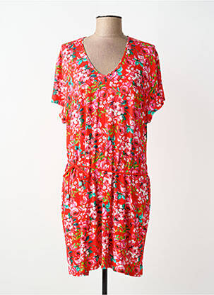 Rochie de plajă croială cambrată roșu ANTIGEL femeie