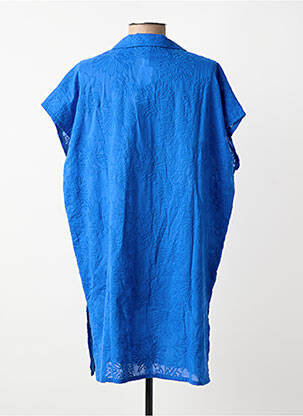 Rochie de plajă croială fluidă albastru ANTIGEL femeie