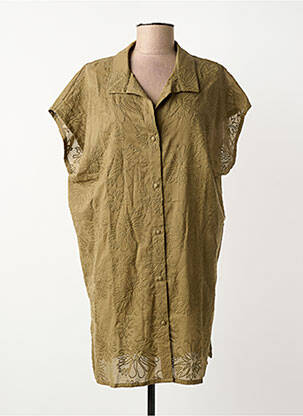 Rochie de plajă croială fluidă verde ANTIGEL femeie