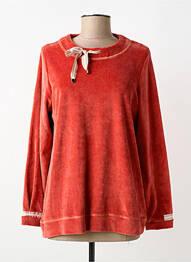 Pijama guler rotund portocaliu CANAT femeie