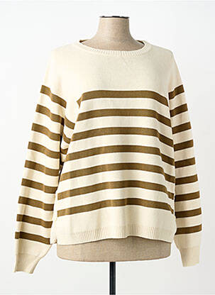 Pulover maro ELLE EST OU LA MER femeie