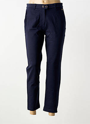 Pantalon 7/8 elasticitate mărime normală albastru ELLE EST OU LA MER femeie