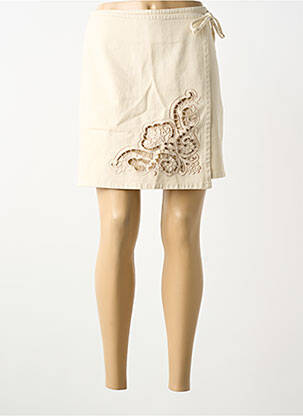 Fustă scurtă bej Y.A.S femeie