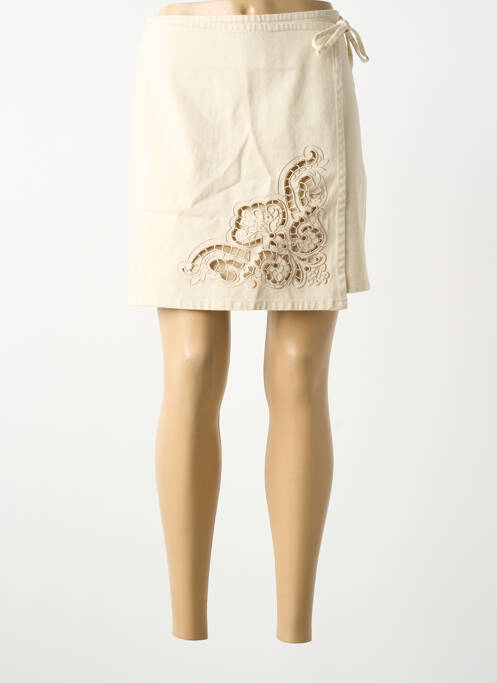 Fustă scurtă bej Y.A.S femeie