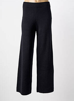 Pantalon evazat talie elastică talie înaltă negru GRACE & MILA femeie