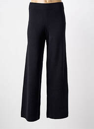 Pantalon evazat talie elastică talie înaltă negru GRACE & MILA femeie