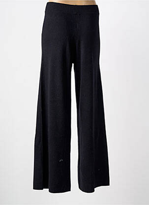 Pantalon evazat talie elastică talie înaltă negru GRACE & MILA femeie