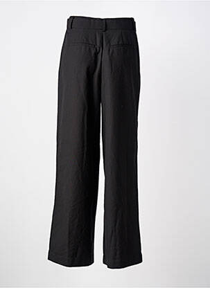 Pantalon drept țesătură poplin talie înaltă negru Y.A.S femeie