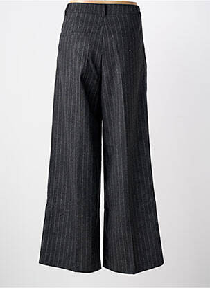 Pantalon larg talie cu cleme talie înaltă gri GRACE & MILA femeie