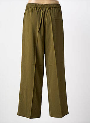 Pantalon drept țesătură crep mărime normală verde GRACE & MILA femeie