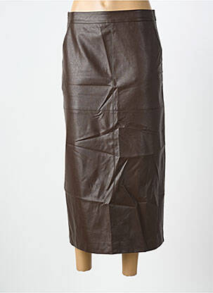 Fustă lungă maro GRACE & MILA femeie