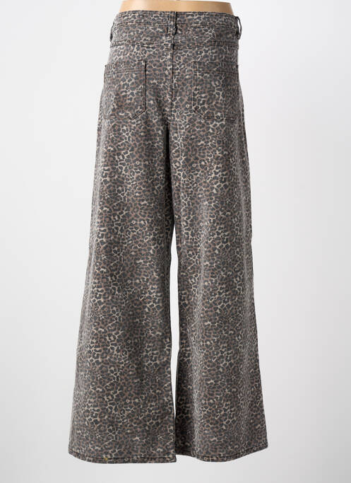 Blugi cu croială evazată maro GRACE & MILA femeie