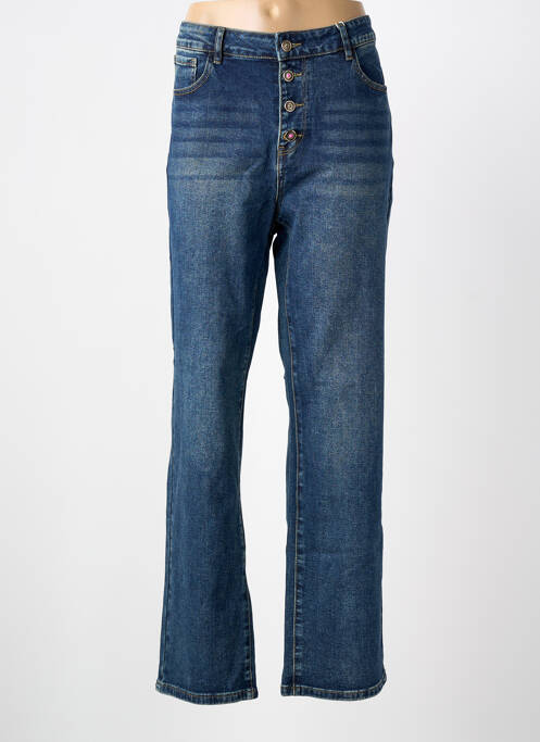 Blugi cu croială dreaptă albastru ONADO femeie