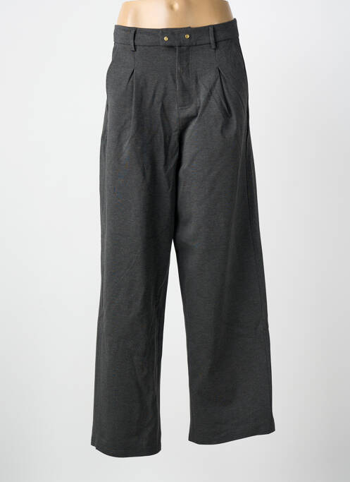 Pantalon larg gri ELLE EST OU LA MER femeie