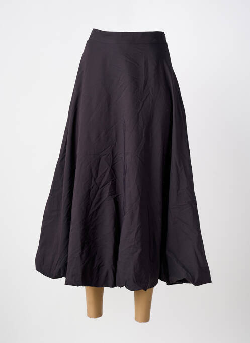 Fustă lungă negru PIECES femeie