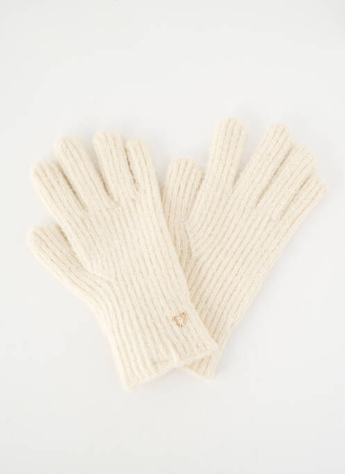 Mănuși elasticitate bej PIECES femme