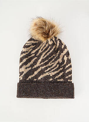 Căciulă elasticitate maro PIECES femme