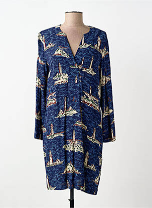 Rochie midi albastru NICE THINGS femeie